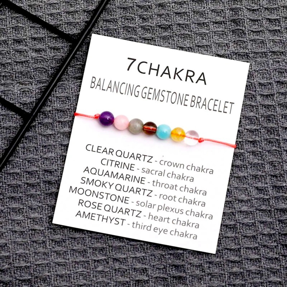 7 Chakra make a wish bracelet